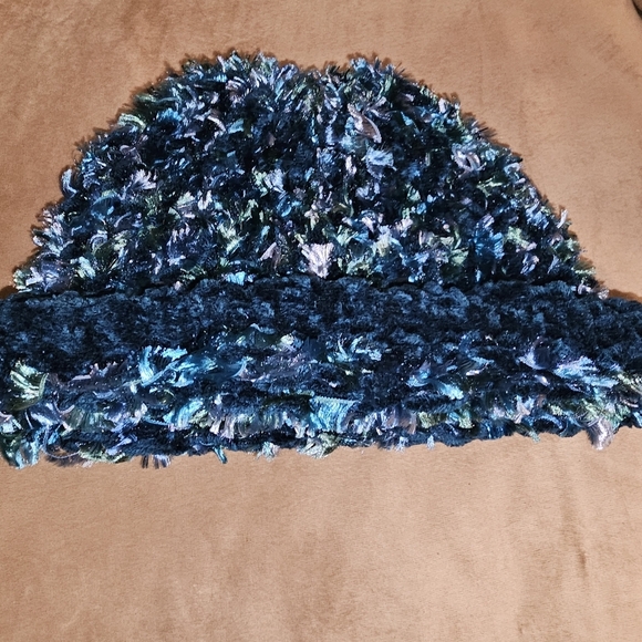 Accessories - Vintage Blue Textured Women's Beanie